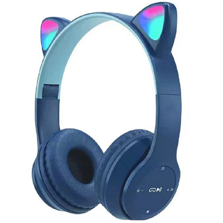 Wireless Cat Ear Headphones with Colorful LED Light Kalsten