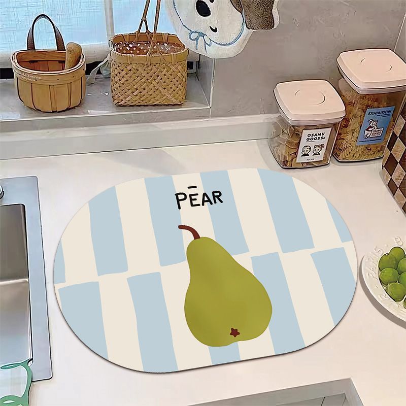 Playful Banana-Themed Kitchen Mat