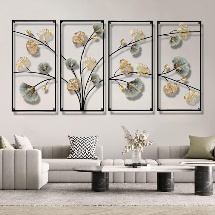 Elegant Floral Metal Wall Art Sculpture Kalsten