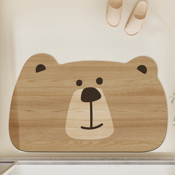 Cute Frog Design Bath Mat