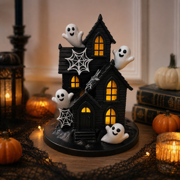 Halloween Deco House with spooky ghosts Kalsten