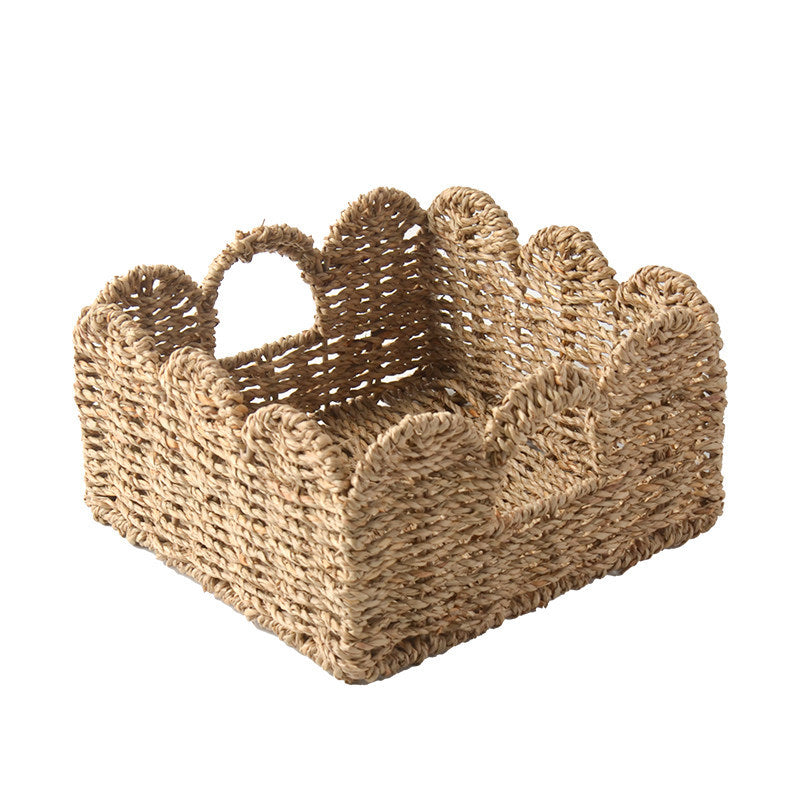 Decorative storage basket with two handles Kalsten