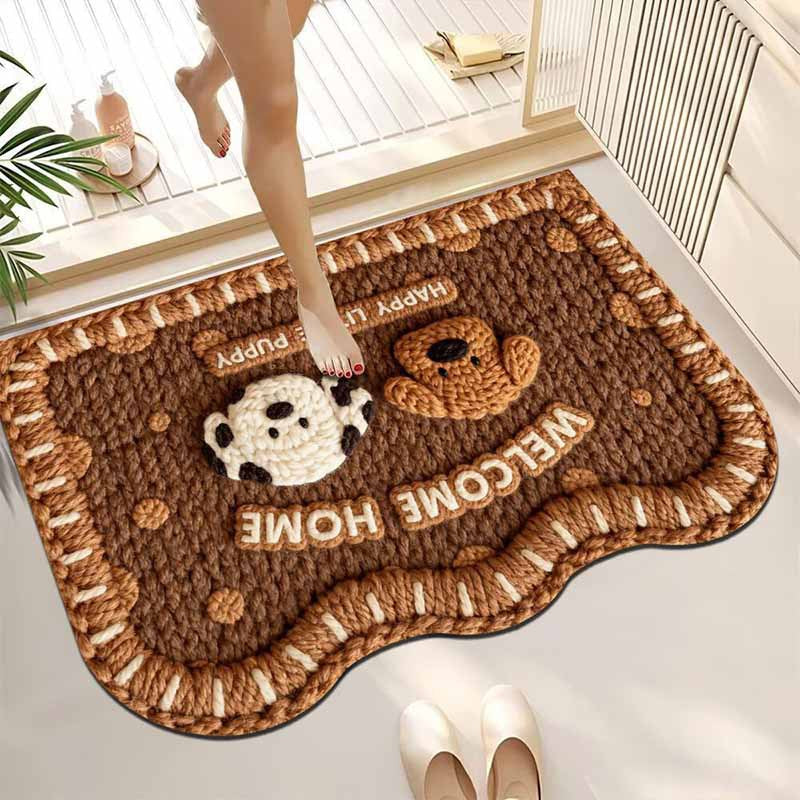 Plush Pet-Themed Area Rug