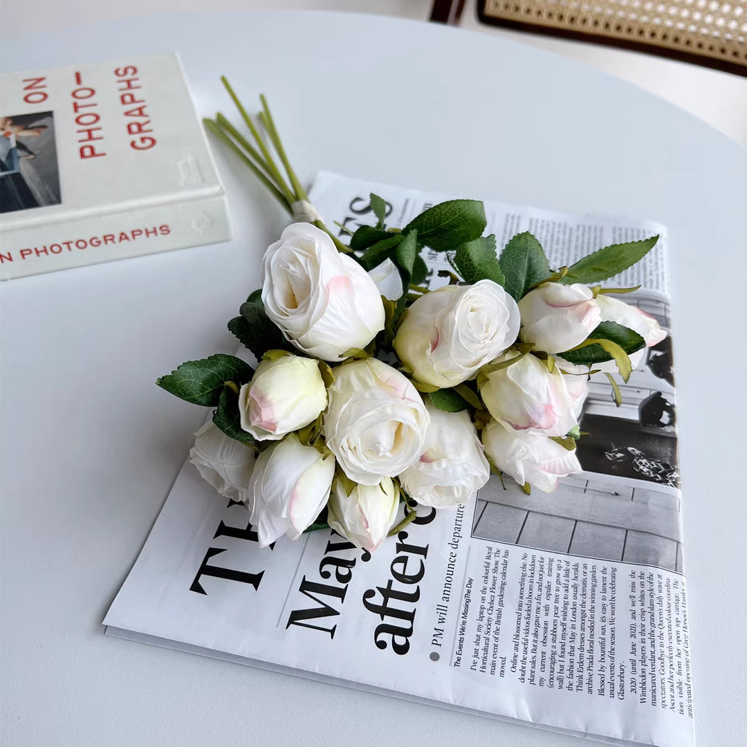 Lifelike Artificial Rose Bouquet
