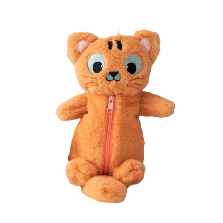 Cute Plush Cat-Themed Pencil Case Kalsten