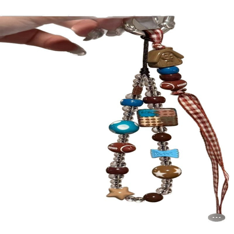 Themed Beaded Keychain Strap Kalsten