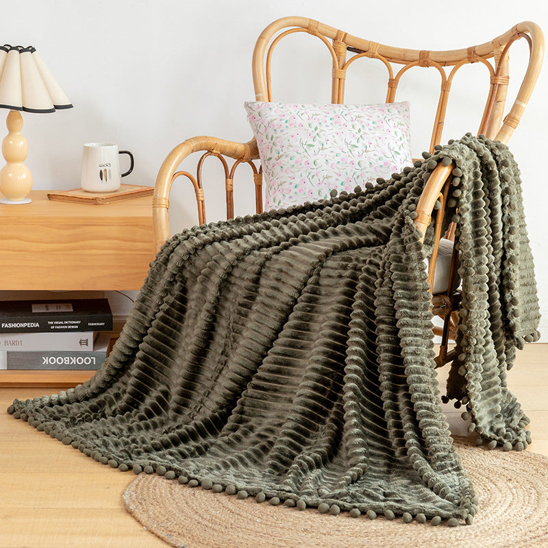 Cozy Textured Throw Blanket