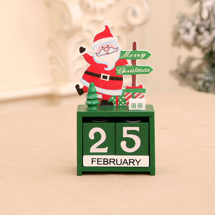 Decorative Wooden Calendar Figurine Kalsten