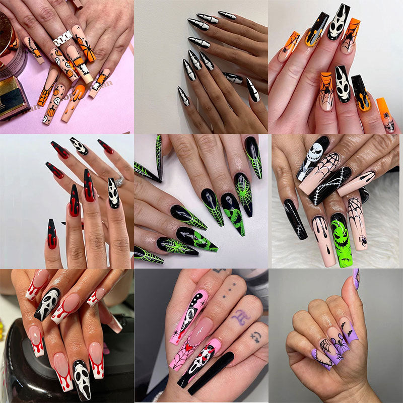 Holiday-Themed Press-On Nail Art Kalsten