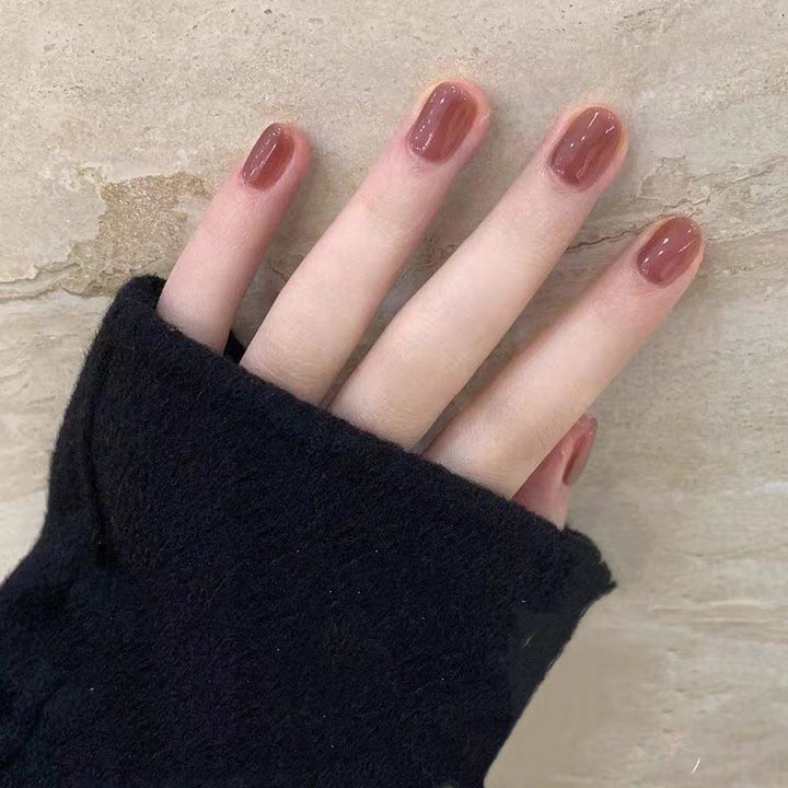 Natural Glossy Nail Enhancements