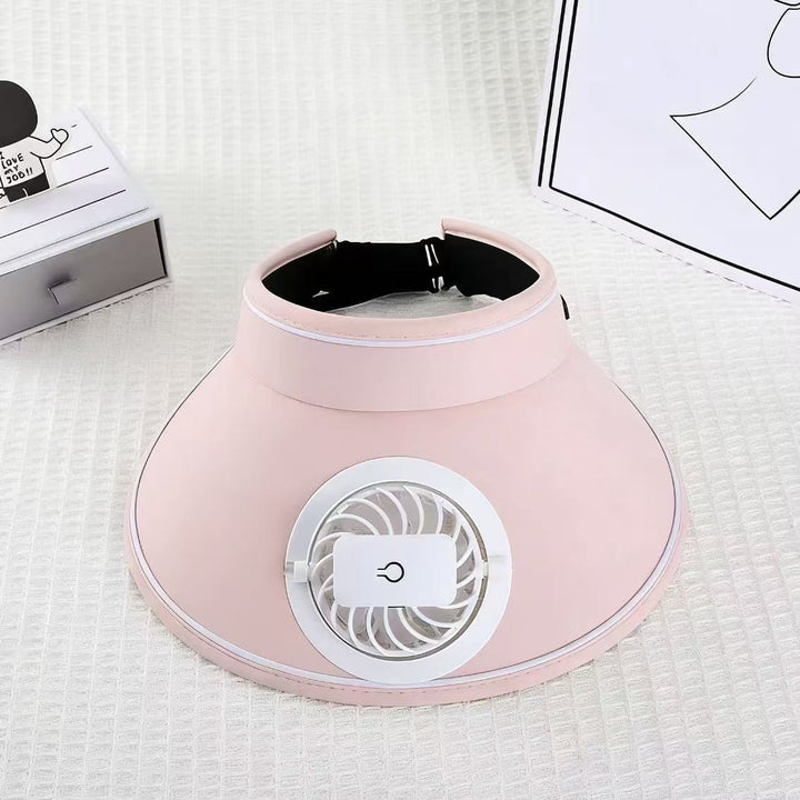 visor with detachable USB fan, adjustable headband and breathable UV protection Kalsten
