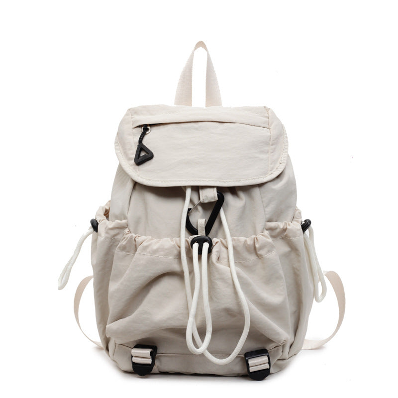 Leisure backpack with elastic drawstring and practical side pockets Kalsten