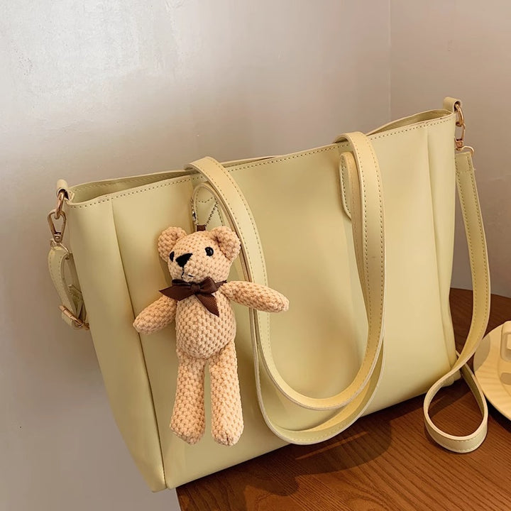 Spacious Soft Leather Tote Bag Kalsten