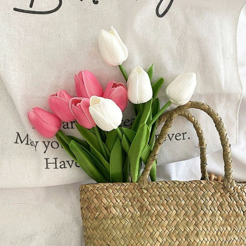 Realistic Faux Tulip Bouquet