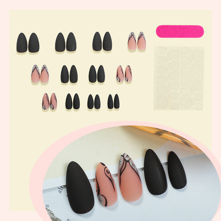 Elegant Matte Press-On Nail Set Kalsten