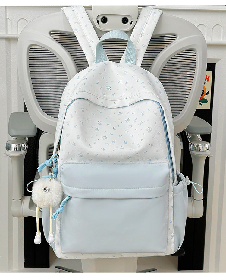Mini backpack with floral design and practical organizer compartments Kalsten