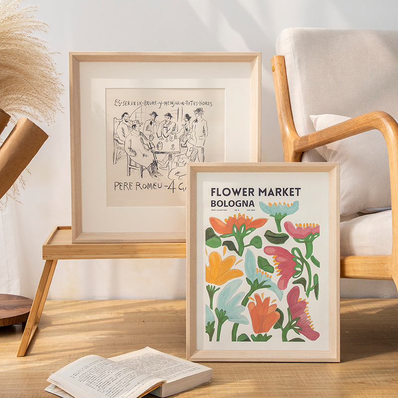 Framed Vintage Art Print for Home Decor