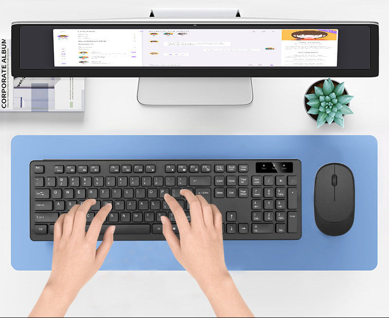 Wireless Slim-Profile Keyboard and Mouse Set Kalsten