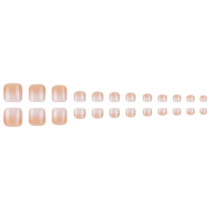 Elegant French Tip Press-On Toenails Kalsten