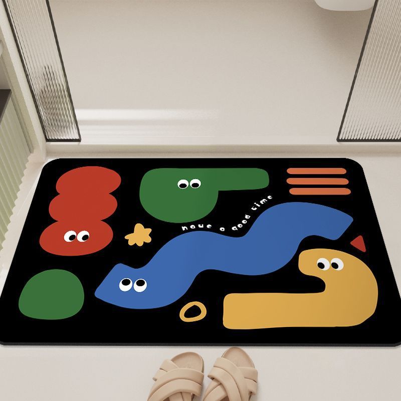 Cartoon-Inspired Bathroom Mat Kalsten