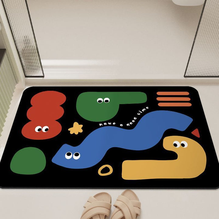 Cartoon-Inspired Bathroom Mat Kalsten