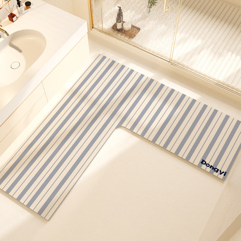 L-Shaped Soft Bath Mat Kalsten