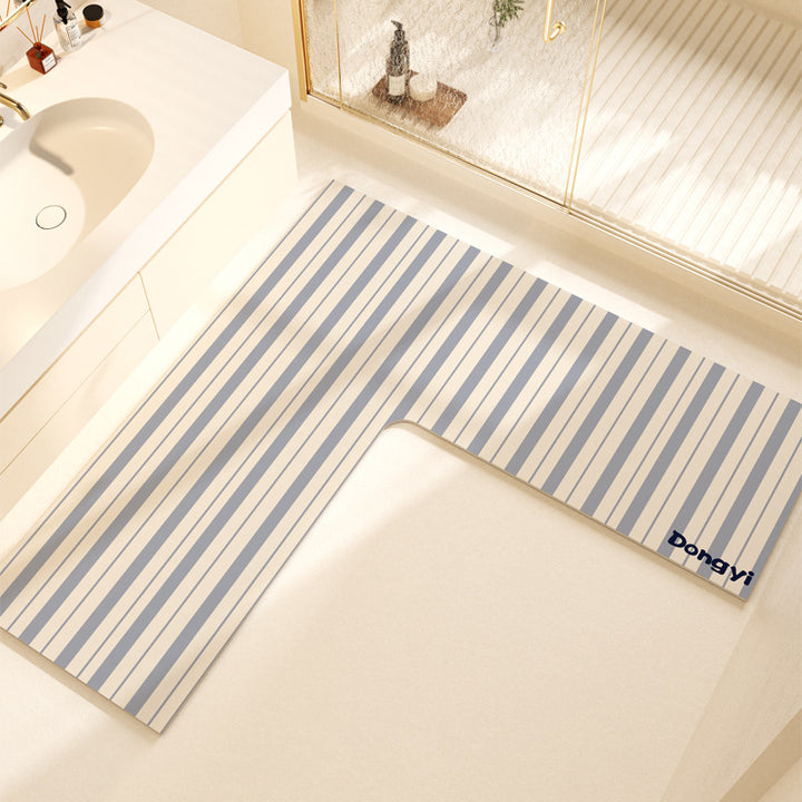 L-Shaped Soft Bath Mat Kalsten