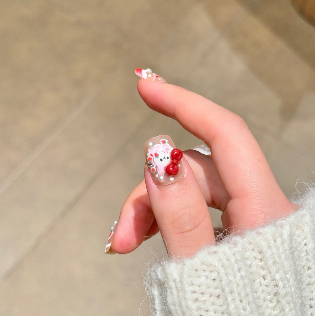 Whimsical Character-Themed Press-On Nail Art Kalsten