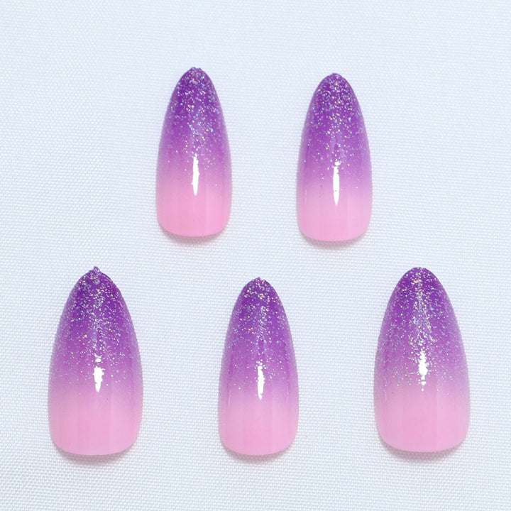 Gradient Glitter Ombre Press-On Nail Set Kalsten