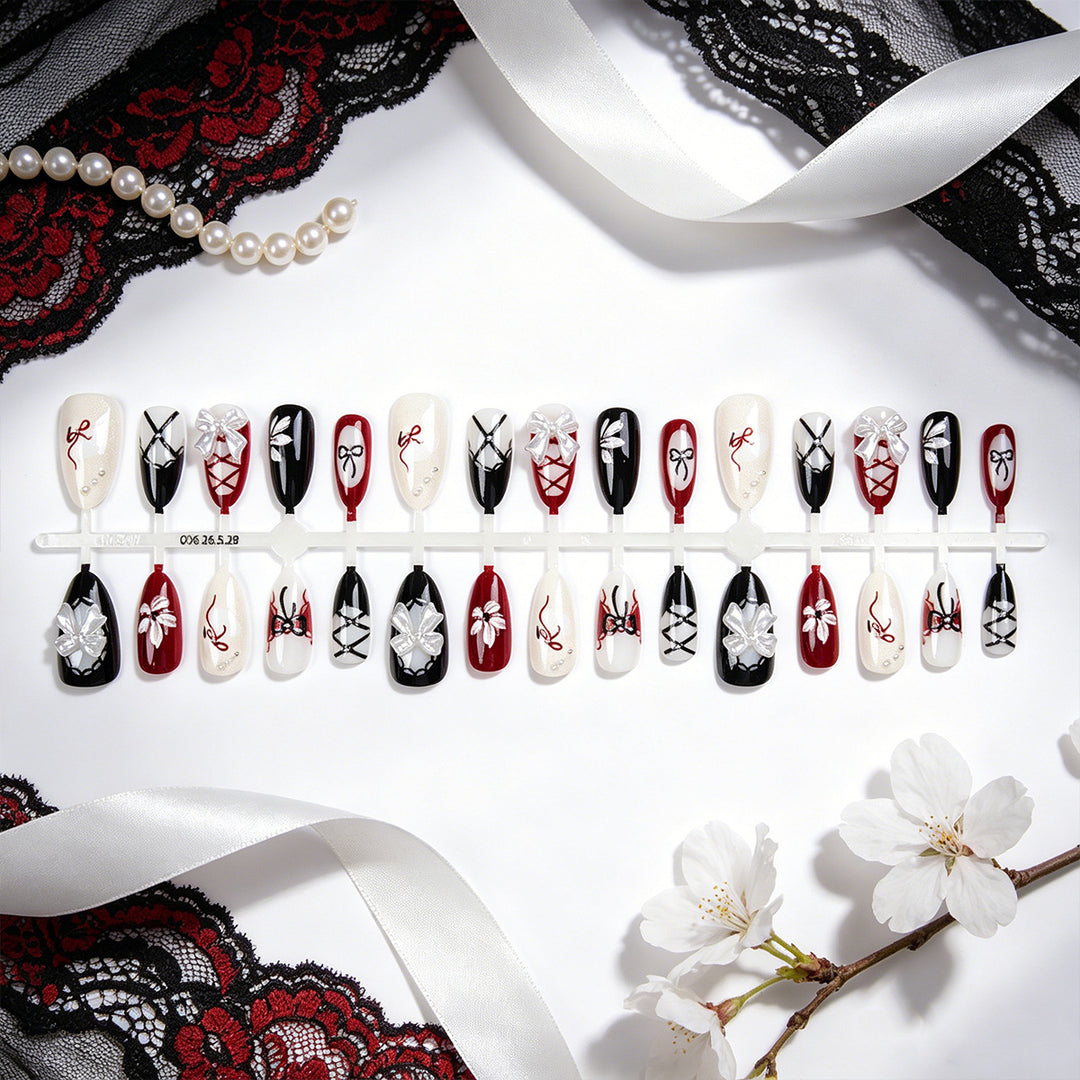 Acrylic nail set with exclusive designs Kalsten