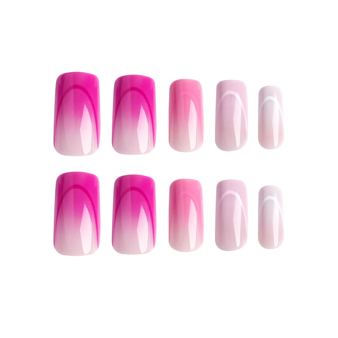 Artistic nail extensions with elegant ombre effects Kalsten
