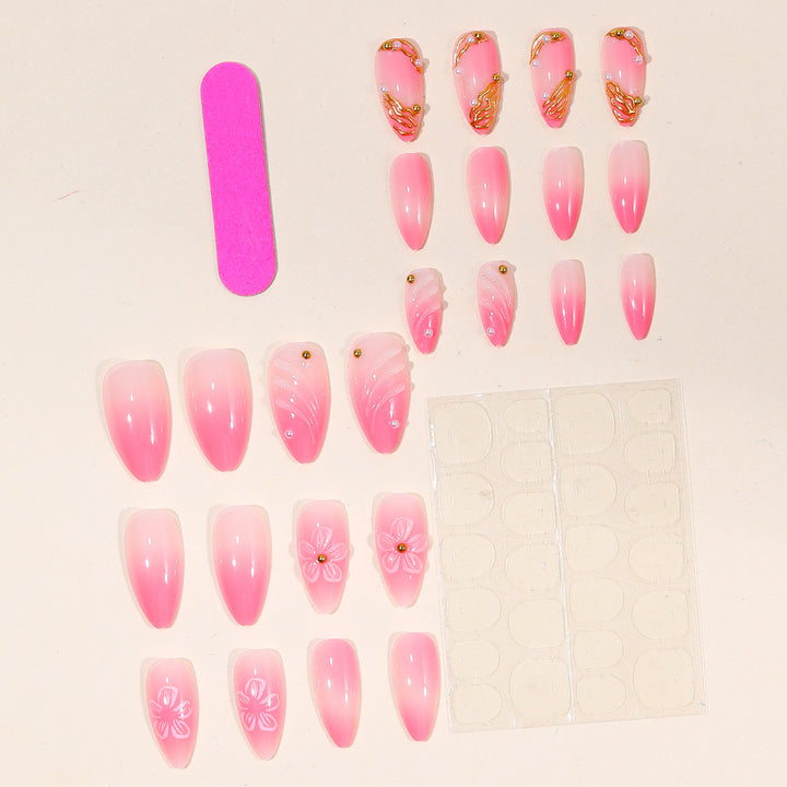 Elegant Floral 3D Nail Art Kalsten
