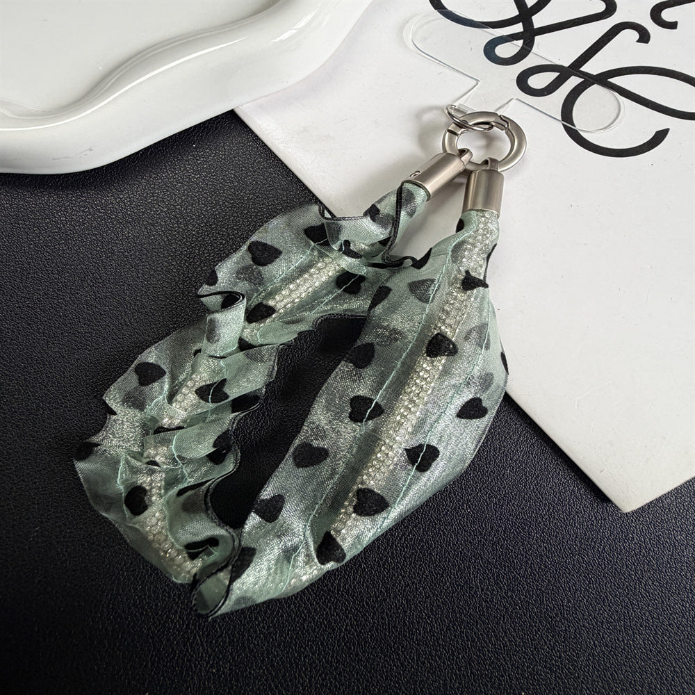 Heart-Patterned Hair Scrunchie Kalsten