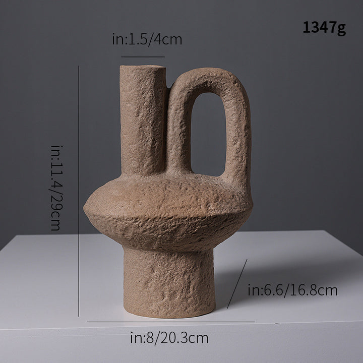 Artistic Stoneware Decorative Vase