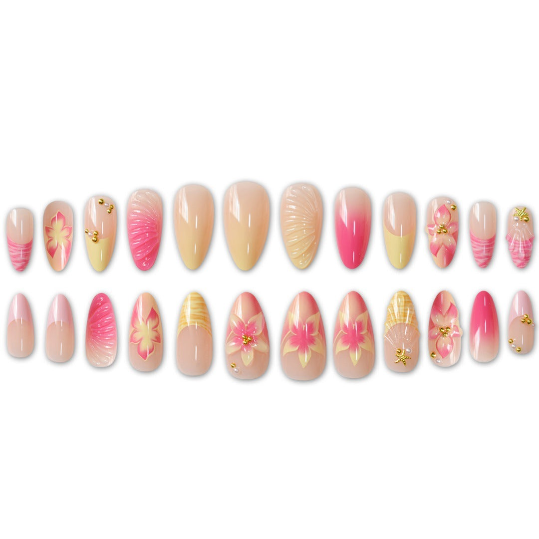 Artistic 3D Shell Press-On Nail Set Kalsten