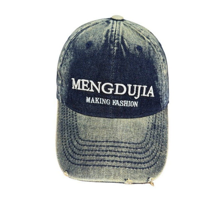 Men's Distressed Denim Baseball Cap Kalsten 1784270408