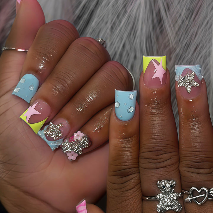 Artistic Themed Press-On Nail Art Set Kalsten