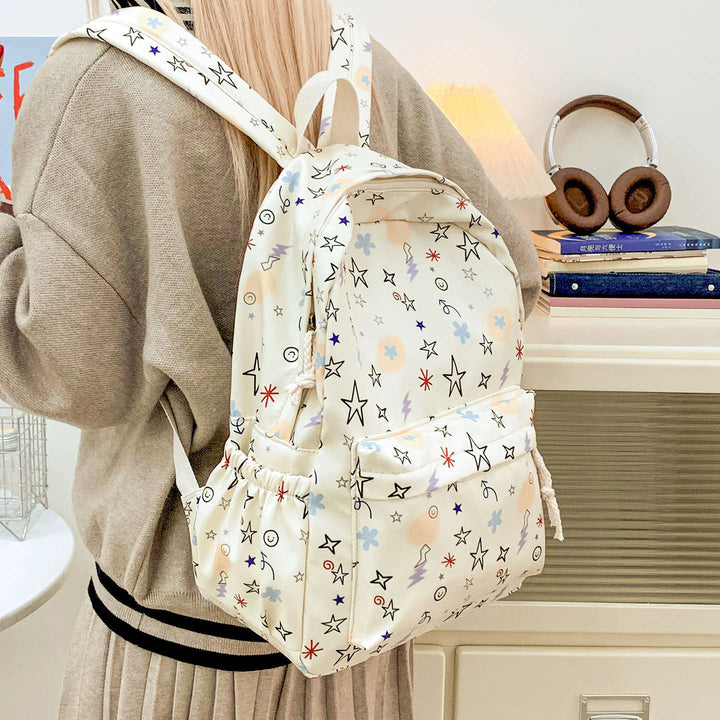 Stylish Patterned School Backpack Kalsten