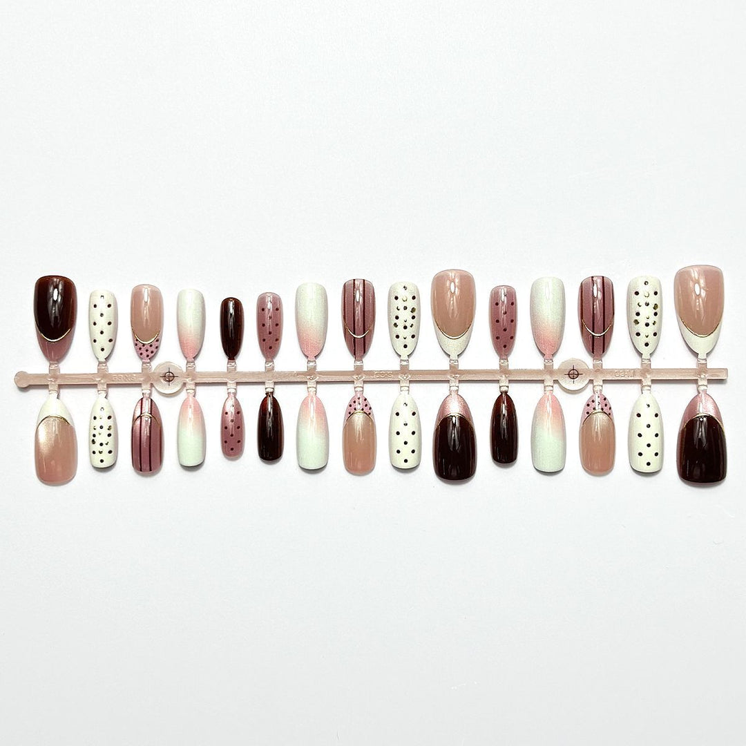 Elegant Press-On Nail Design Set Kalsten