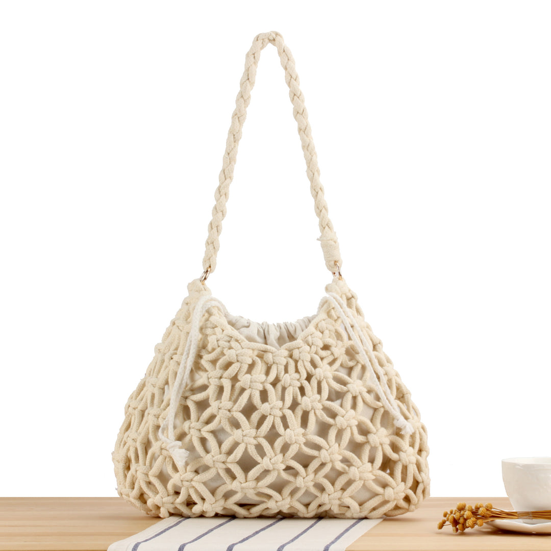 Handbag with Artistic Macrame Design Kalsten