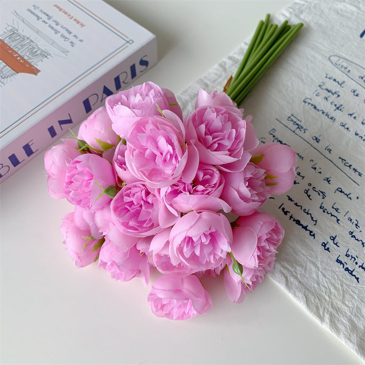 Realistic Silk Tulip Bouquet