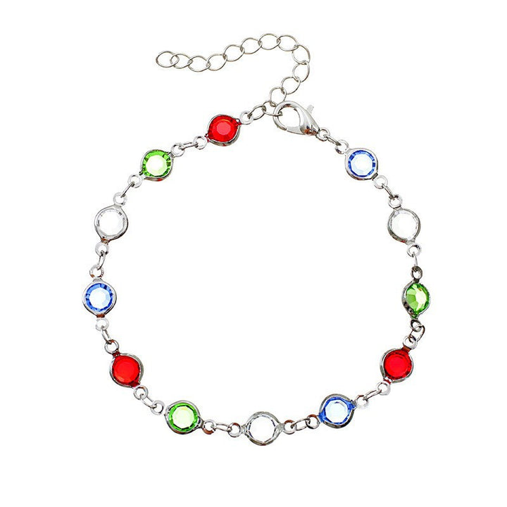 Butterfly and Daisy Charm Anklet Kalsten