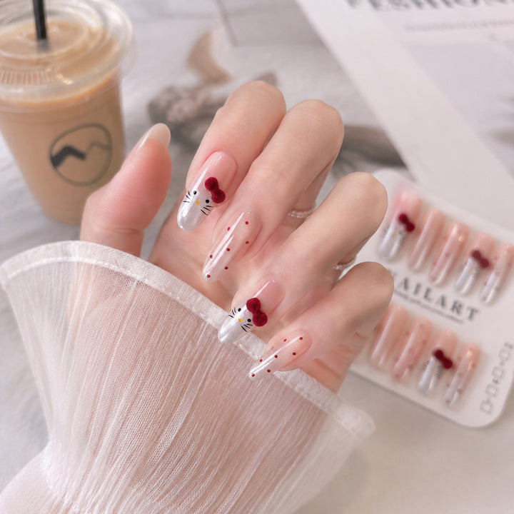 Artistic Character-Themed Press-On Nail Set Kalsten