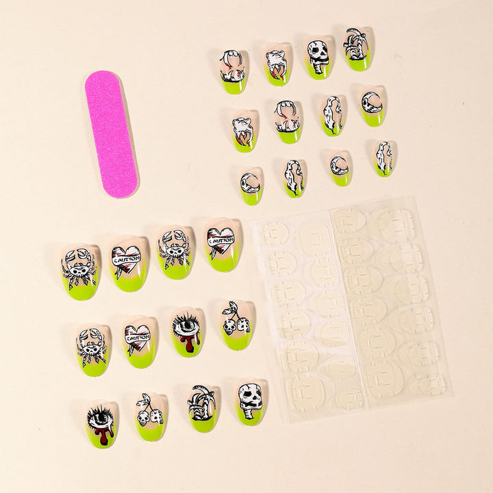 Artistic Skull and Eye Nail Art Set Kalsten