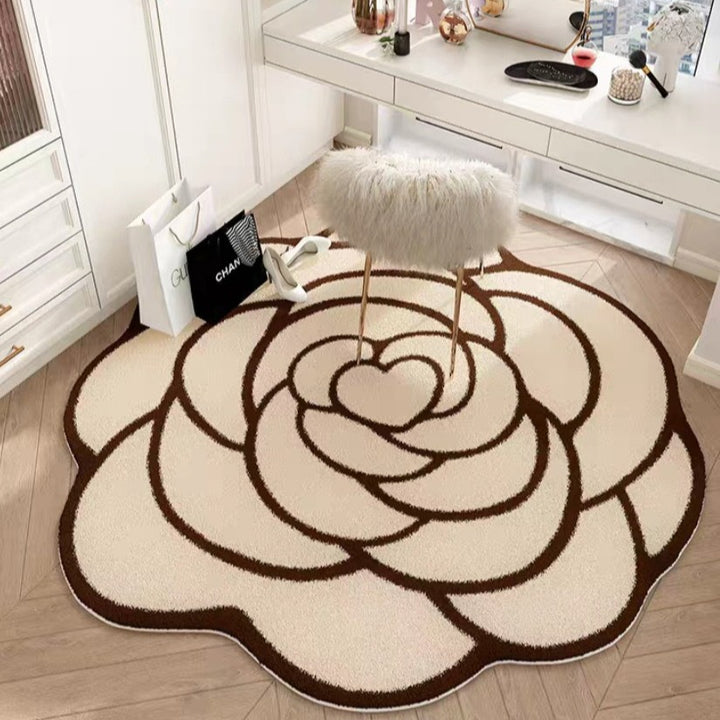 Floral Shaped Area Rug Kalsten