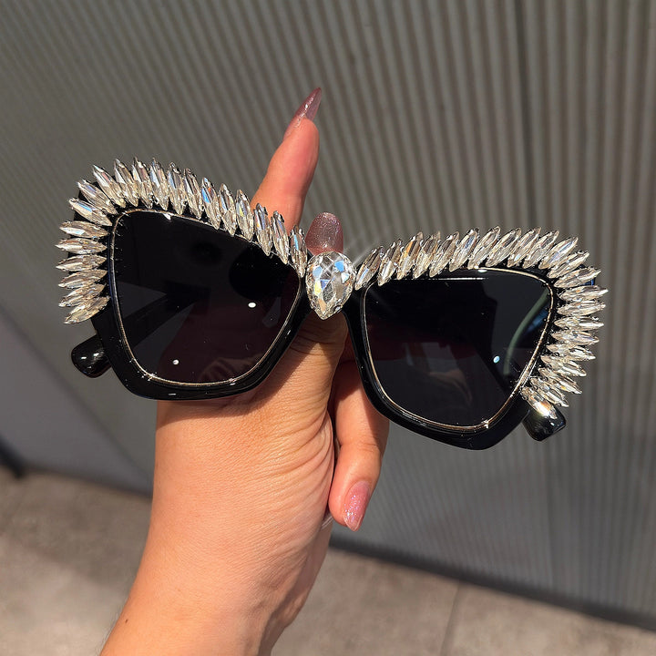 Women extravagant Cat-Eye sunglasses with sparkling crystal tips Kalsten