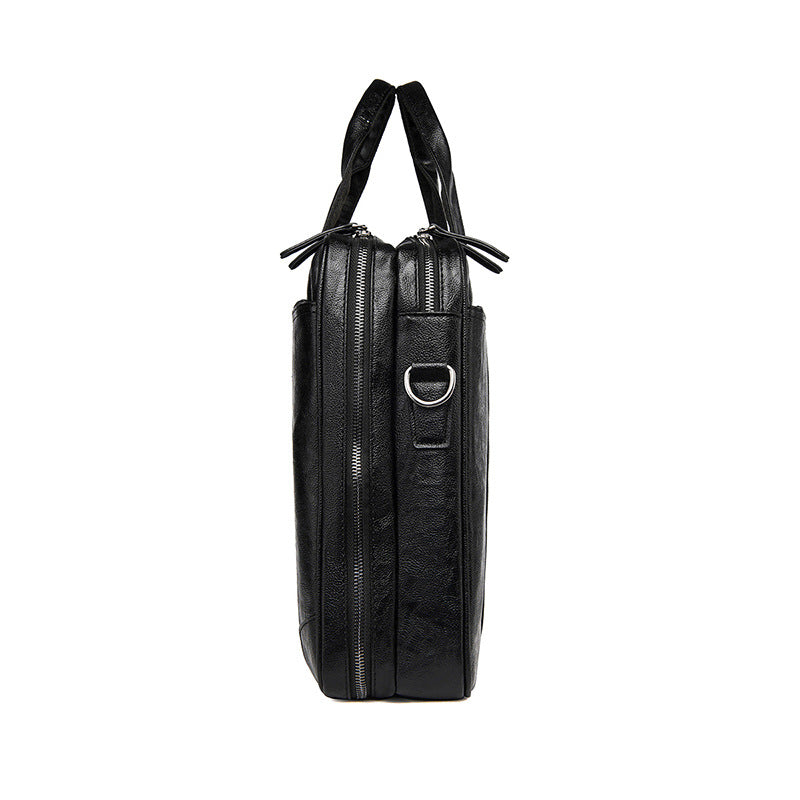Classic Leather Business Laptop Briefcase kalsten