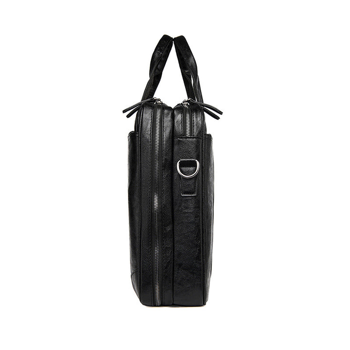Classic Leather Business Laptop Briefcase kalsten
