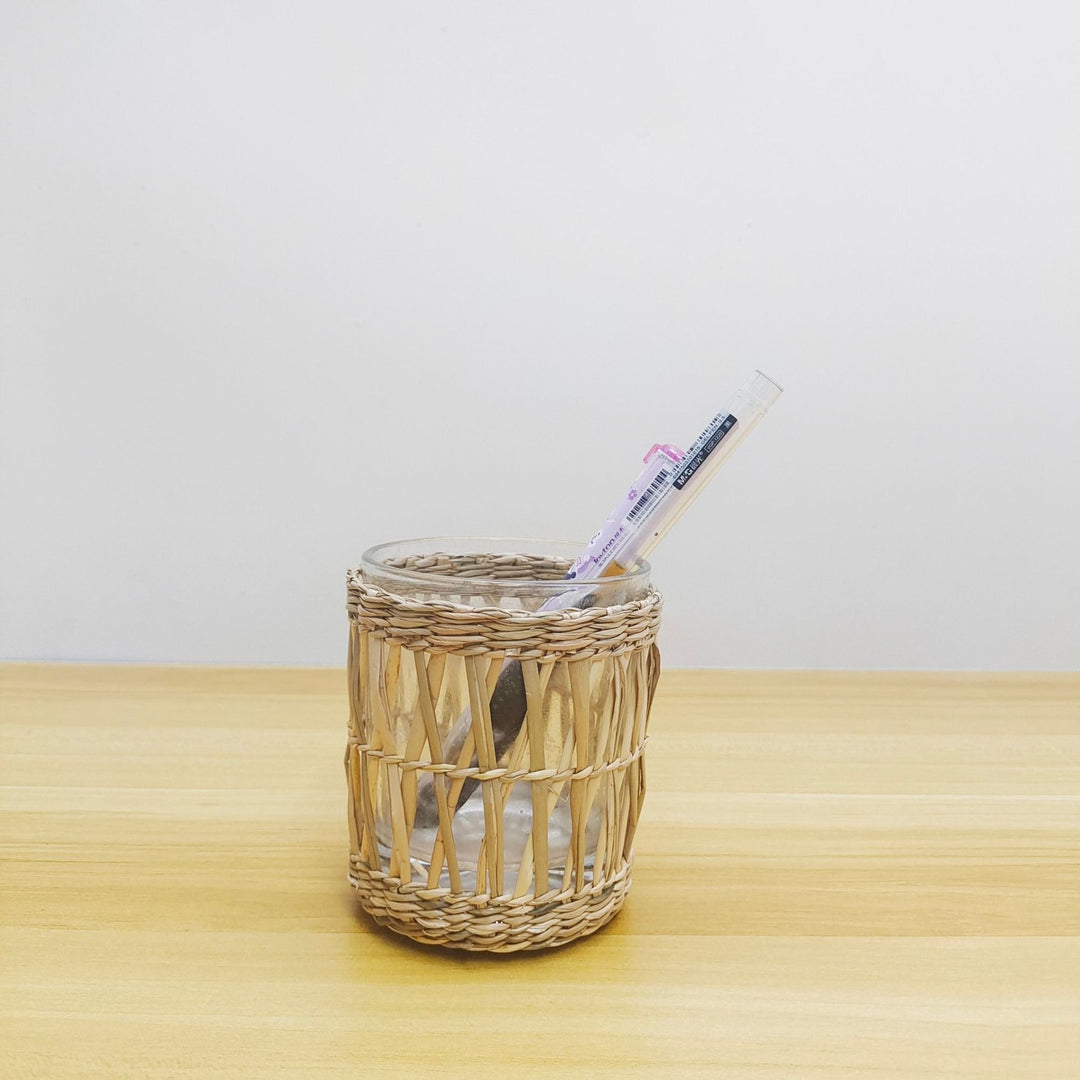 Handcrafted Woven Glass Holder Kalsten