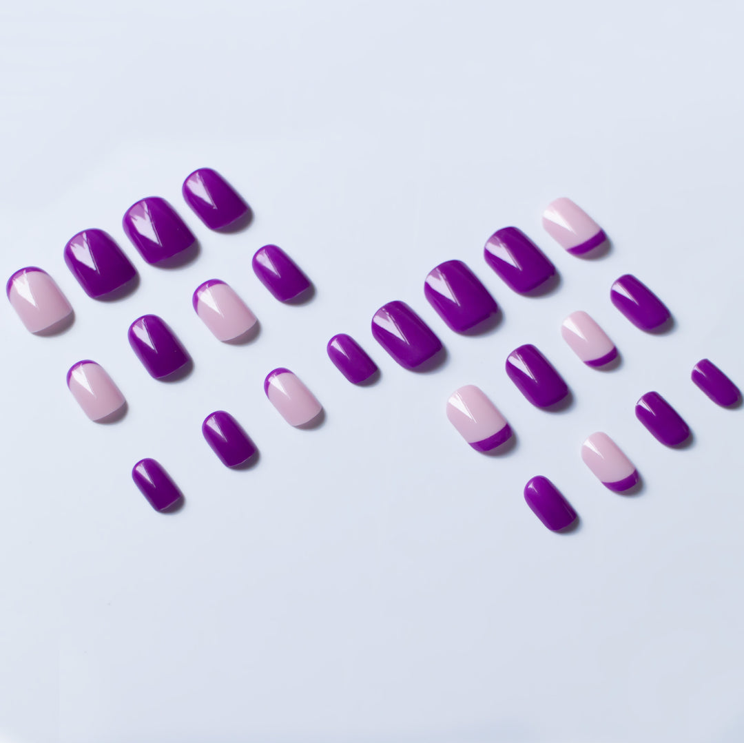 Stylish French Tip Nail Art Set